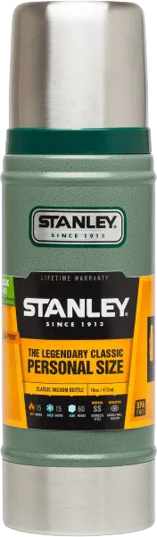 10-01228-023 Stanley Classic Vacuum Bottle 16oz Hammertone Green