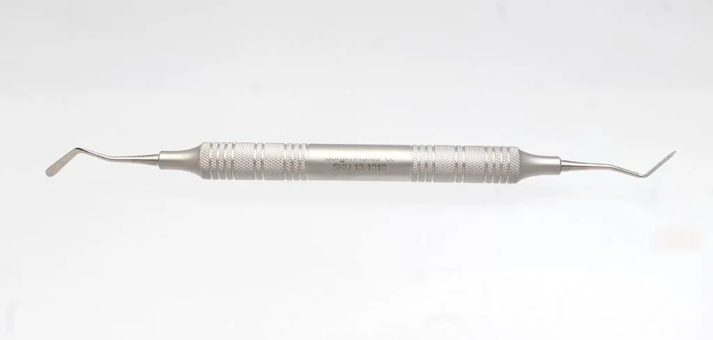 #6 Dental Plastic Filling Instrument - Double-Sided Placement Instrument with Hollow Stainless Steel Handle