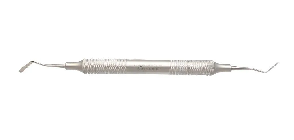 #6 Dental Plastic Filling Instrument - Double-Sided Placement Instrument with Hollow Stainless Steel Handle