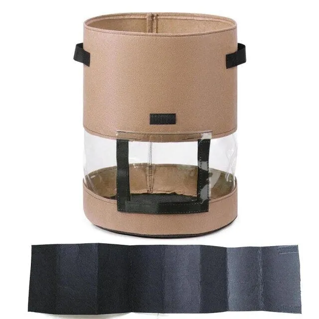7/10 Gallon Potato Grow Bag Garden Planter Pot with Harvest Window and Cover