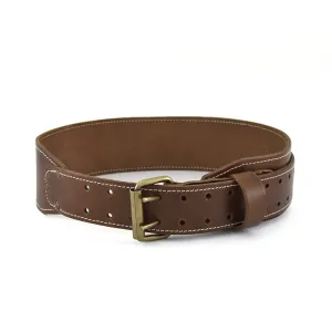 98437 - 3 Inch Wide Tapered Dark Tan Leather Work Belt | Style n Craft