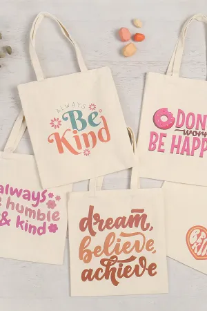 ALWAYS BE HUMBLE & KIND PRINT TOTE BAG