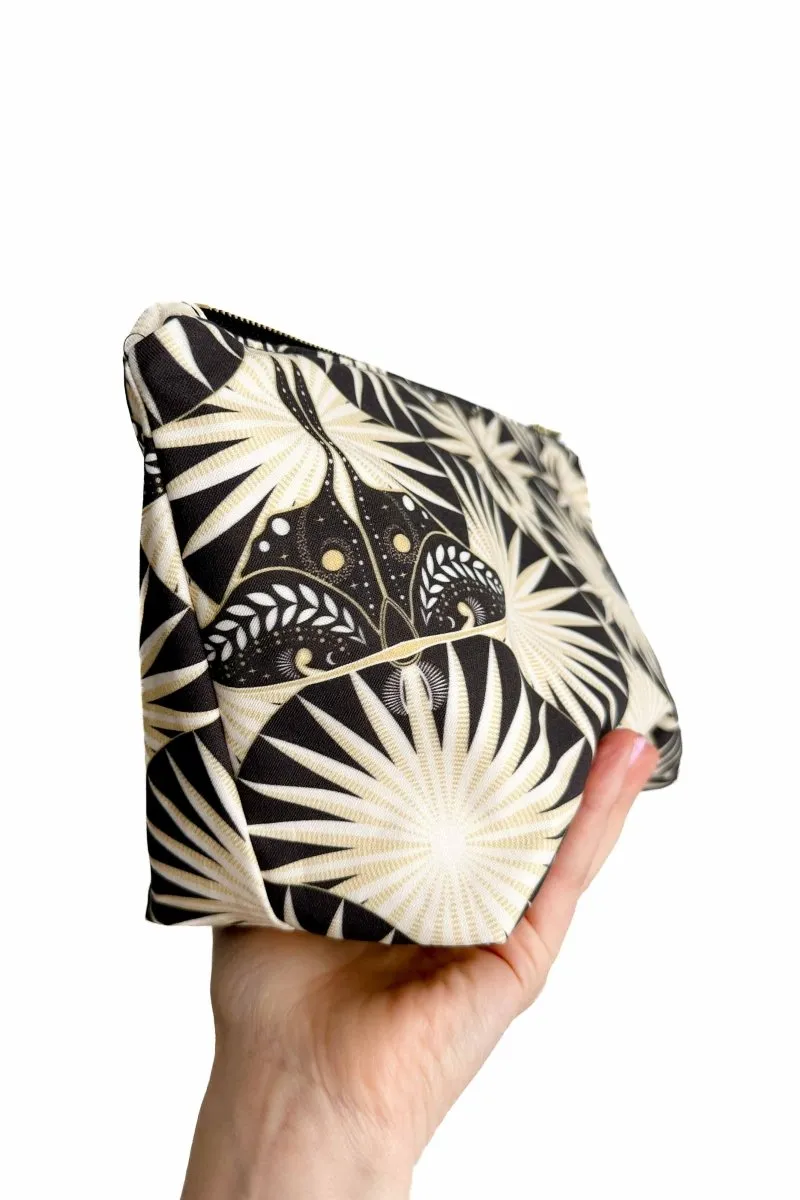 Art Deco Moth Maxx Cosmetic Bag
