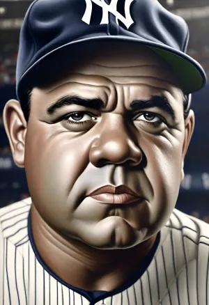 Babe Ruth Artwork Portrait Custom Card Wall Art Desktop Digital Image Download Only Image 1129.jpg
