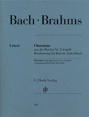 Bach: Chaconne from Partita No 2 D Minor Piano Left Hand