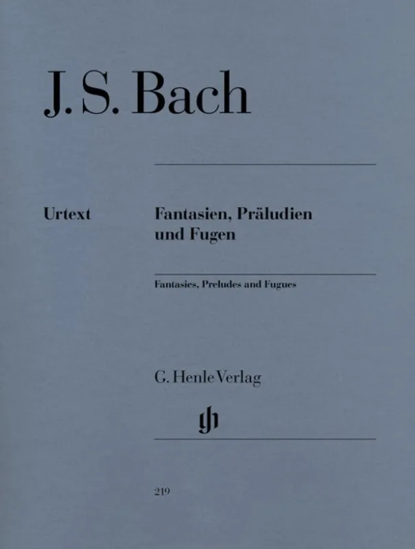 Bach: Fantasies Preludes & Fugues Piano Solo