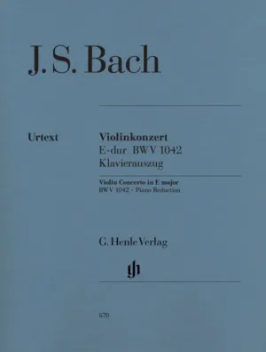 Bach: Violin Concerto in E Major BWV 1042 Violin & Piano