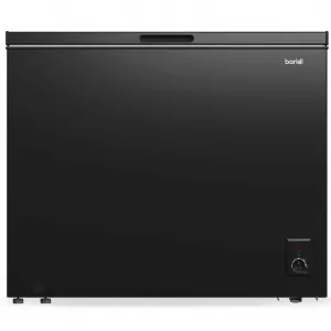 Baridi Freestanding Chest Freezer, 199L, Garage and Outbuilding Safe, Thermostat, Black - DH151
