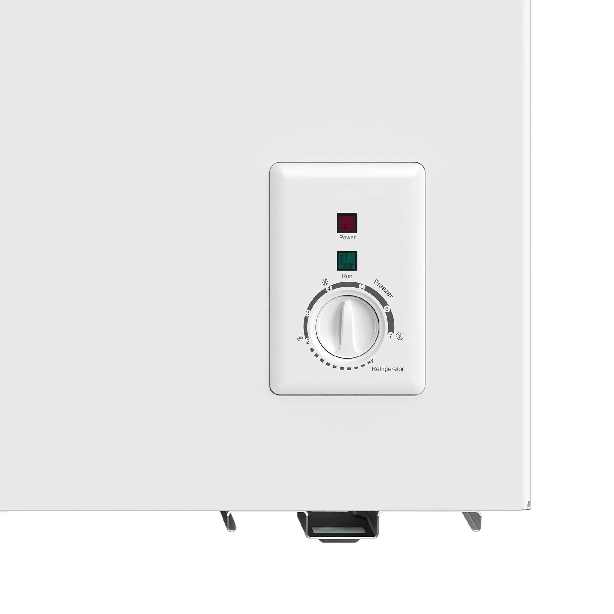 Baridi Freestanding Chest Freezer, 199L, Garage and Outbuilding Safe, Thermostat, White - DH111