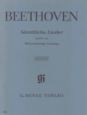 Beethoven: Complete Songs for Voice & Piano Volume 3