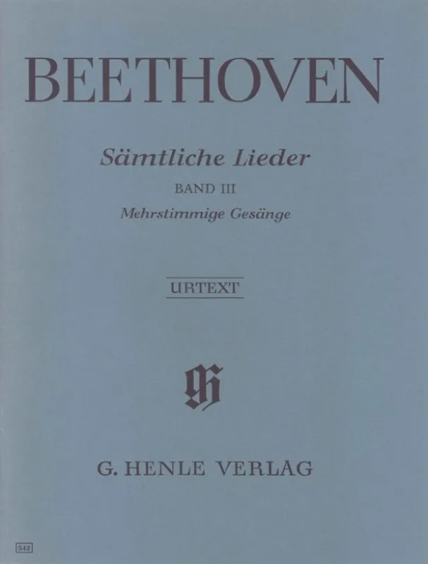 Beethoven: Complete Songs for Voice & Piano Volume 3