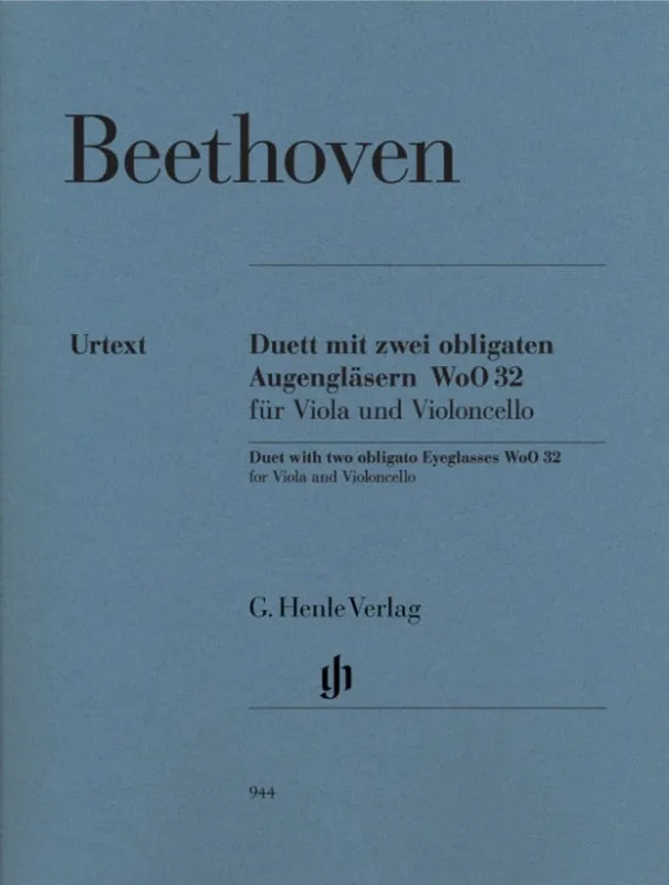 Beethoven: Duet with Two Obligato Eyeglasses WoO 32 Vla/Cello