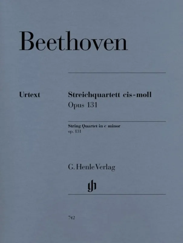 Beethoven: String Quartet in C-sharp Minor Op 131 Score & Parts