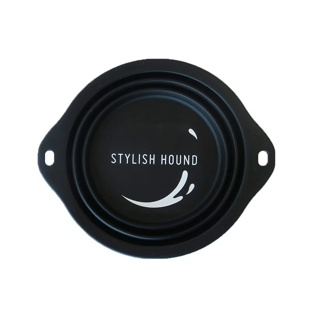 Black Collapsible Water Bowl