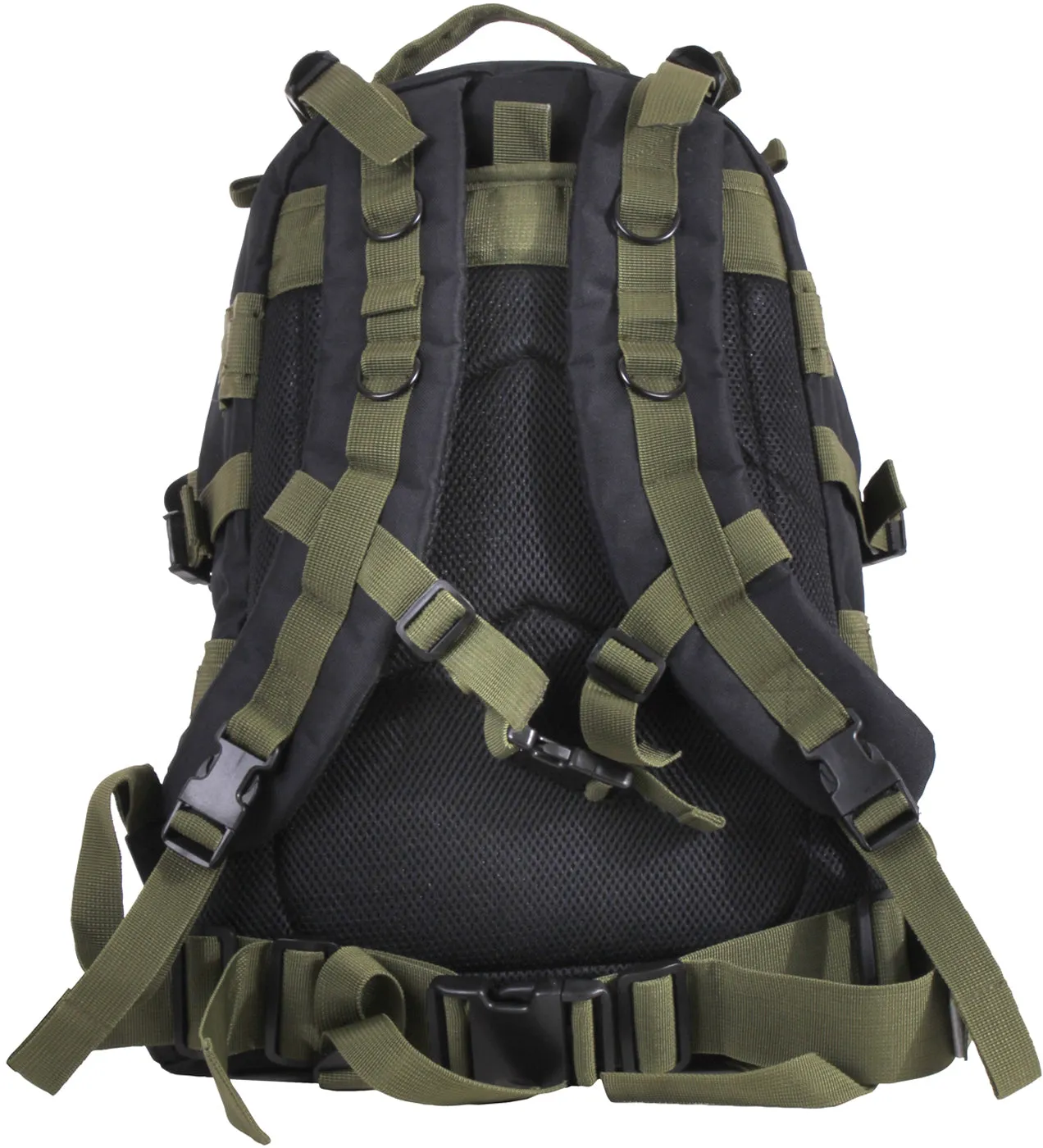 Black/Olive Drab - Military MOLLE Compatible Large Transport Pack