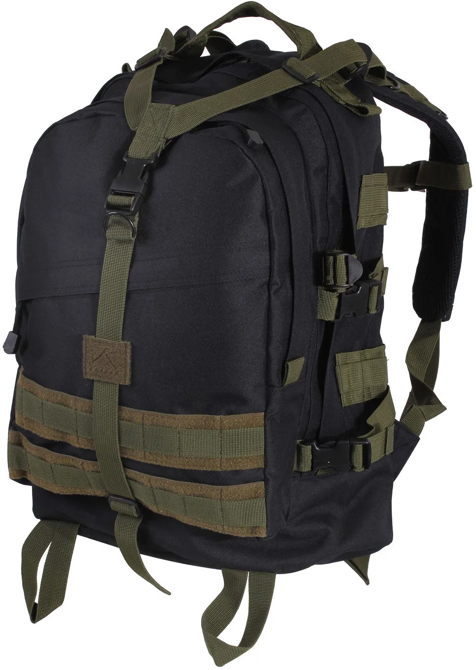 Black/Olive Drab - Military MOLLE Compatible Large Transport Pack