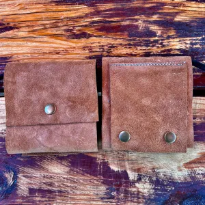 Bushcraft Deer Skin Foraging Pouch Gathering Bag Dump Sack Folding Pocket  (oak)