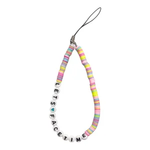 Cell Phone Charm - Multicolor Beads