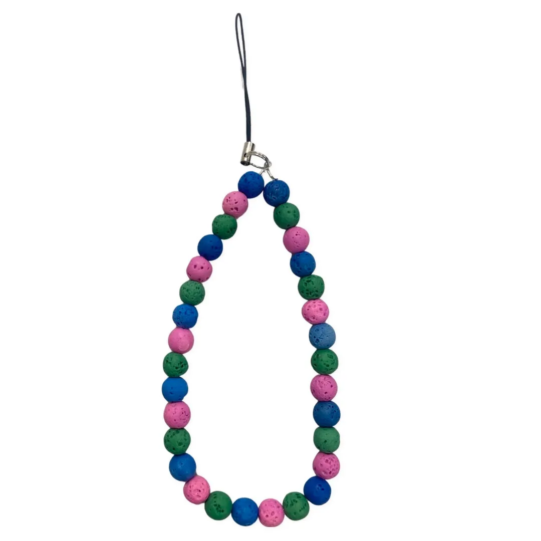 Cell Phone Charm - Volcano Beads