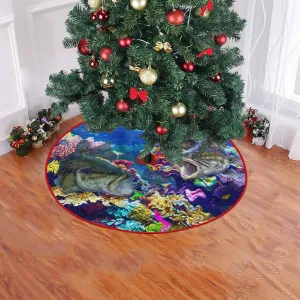 Christmas Tree Skirt - Bass Fishing - Fuly15