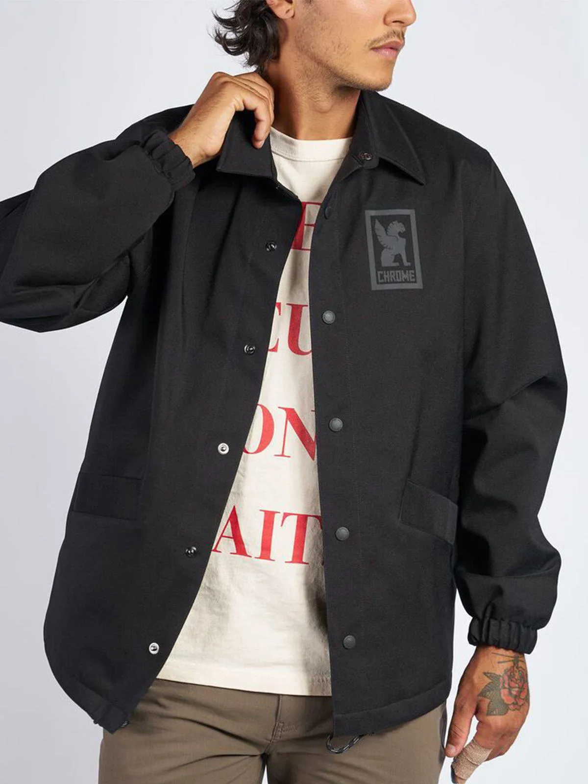 Chrome Industries Masonic Coaches Jacket Black