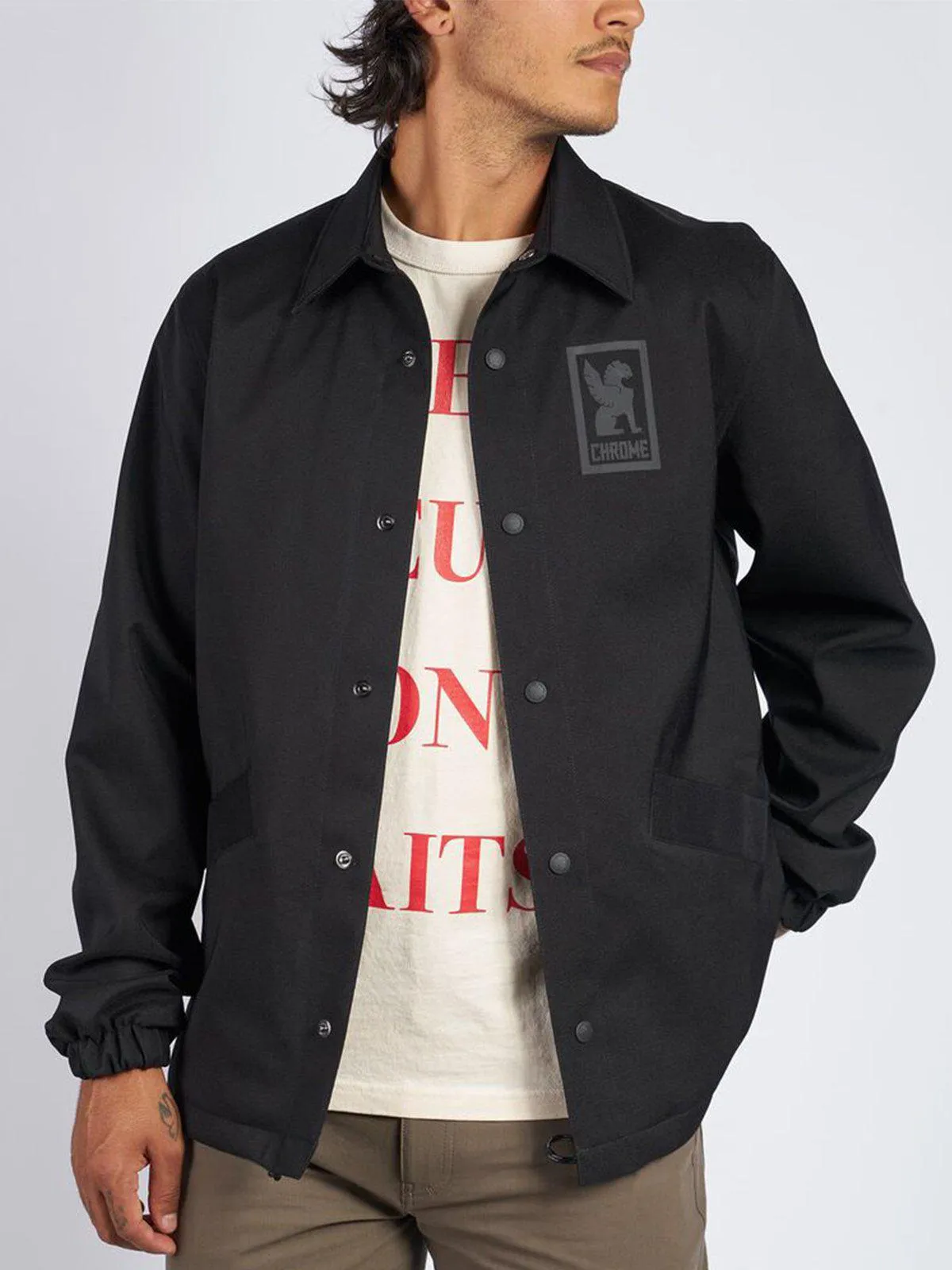 Chrome Industries Masonic Coaches Jacket Black