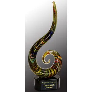 Color Swoop Art Glass