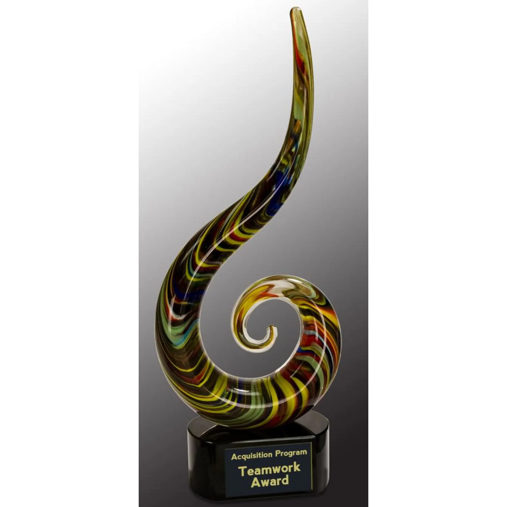 Color Swoop Art Glass