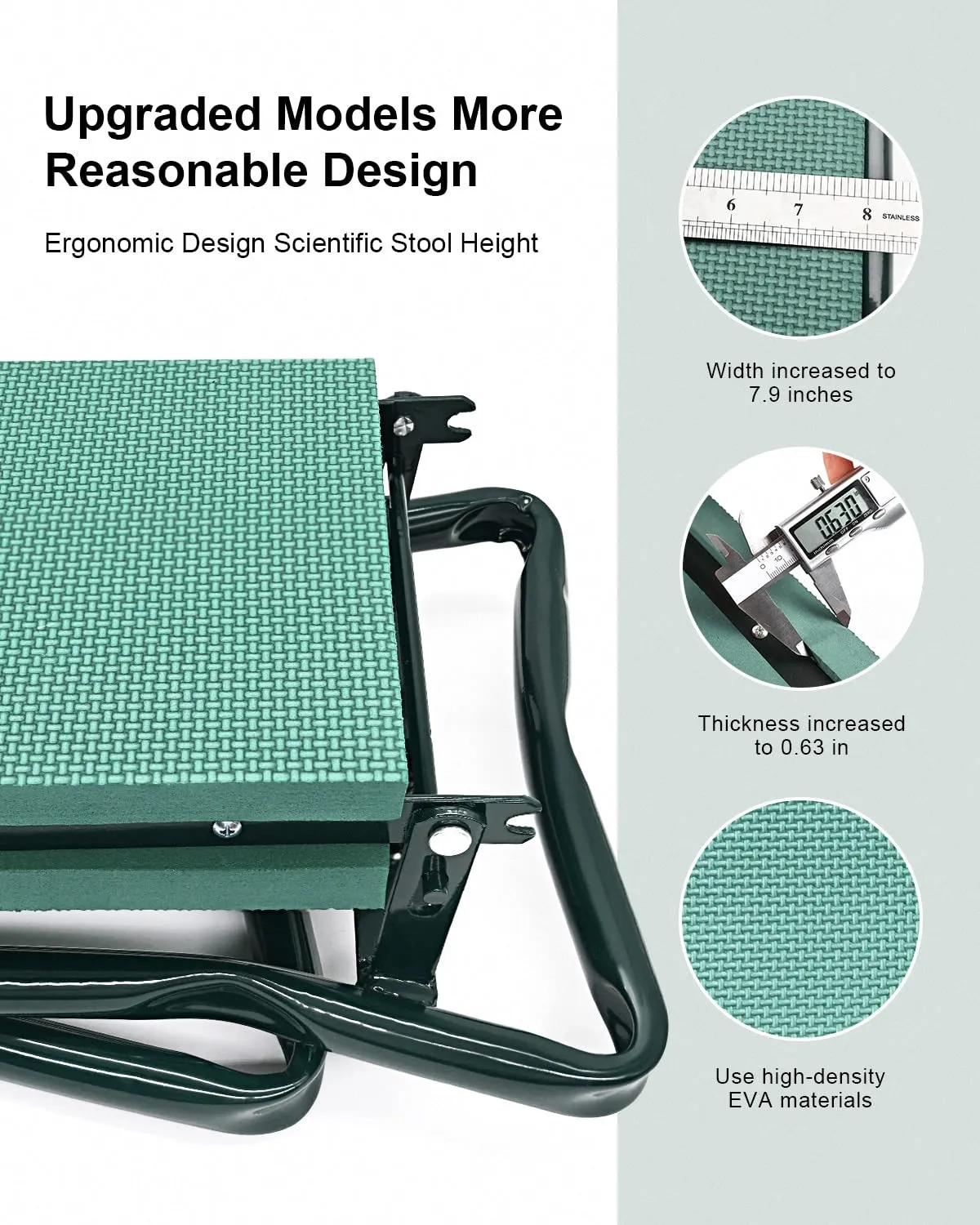 Comfortable Gardeners Bags Garden Tool Gift Smart design | for – with Foldable Diverse categories 🌼🧰 Kneeler Stool