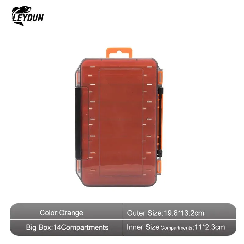 Compartments Fishing Tackle Box Lure Hook Accessories Storage Double Sided