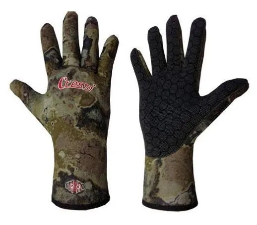Cressi Spider Tec Camoflauge 2mm Dive Gloves