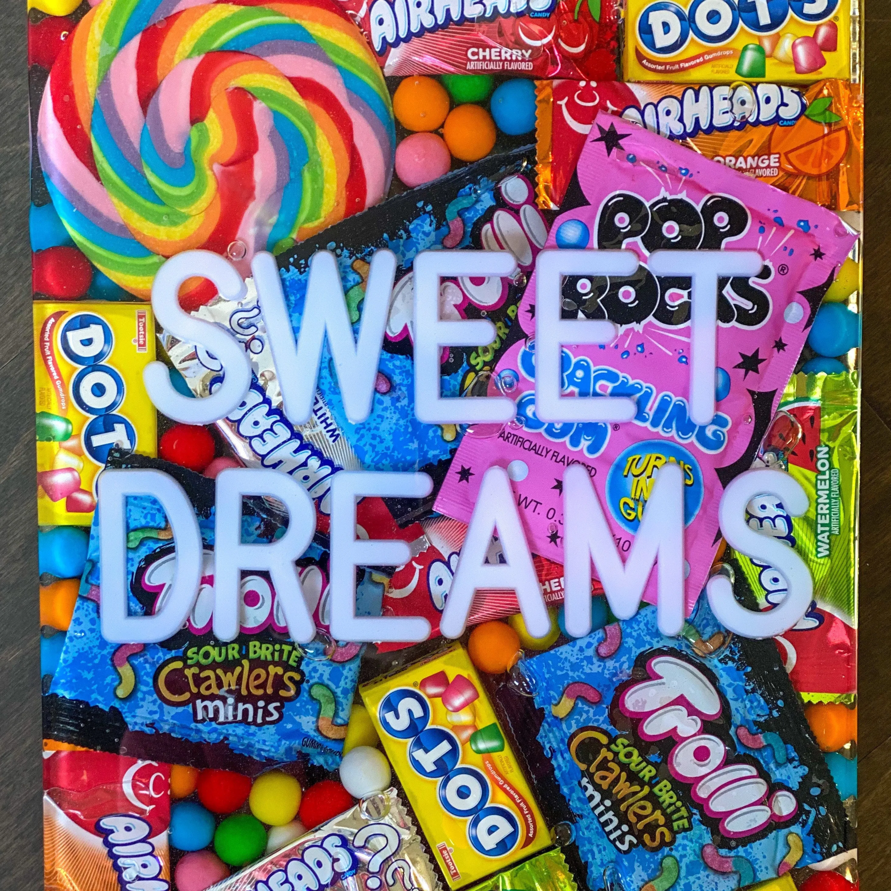 Custom Candy Wall Art, 9"x18"