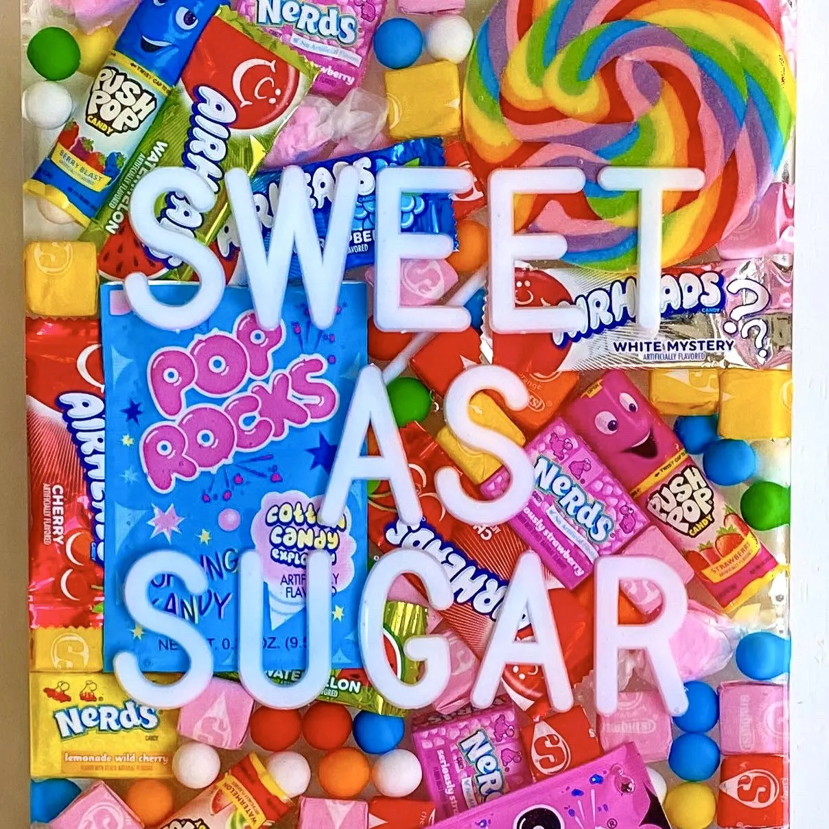 Custom Candy Wall Art, 9"x18"