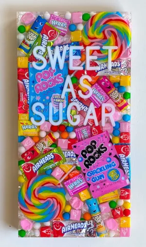 Custom Candy Wall Art, 9"x18"