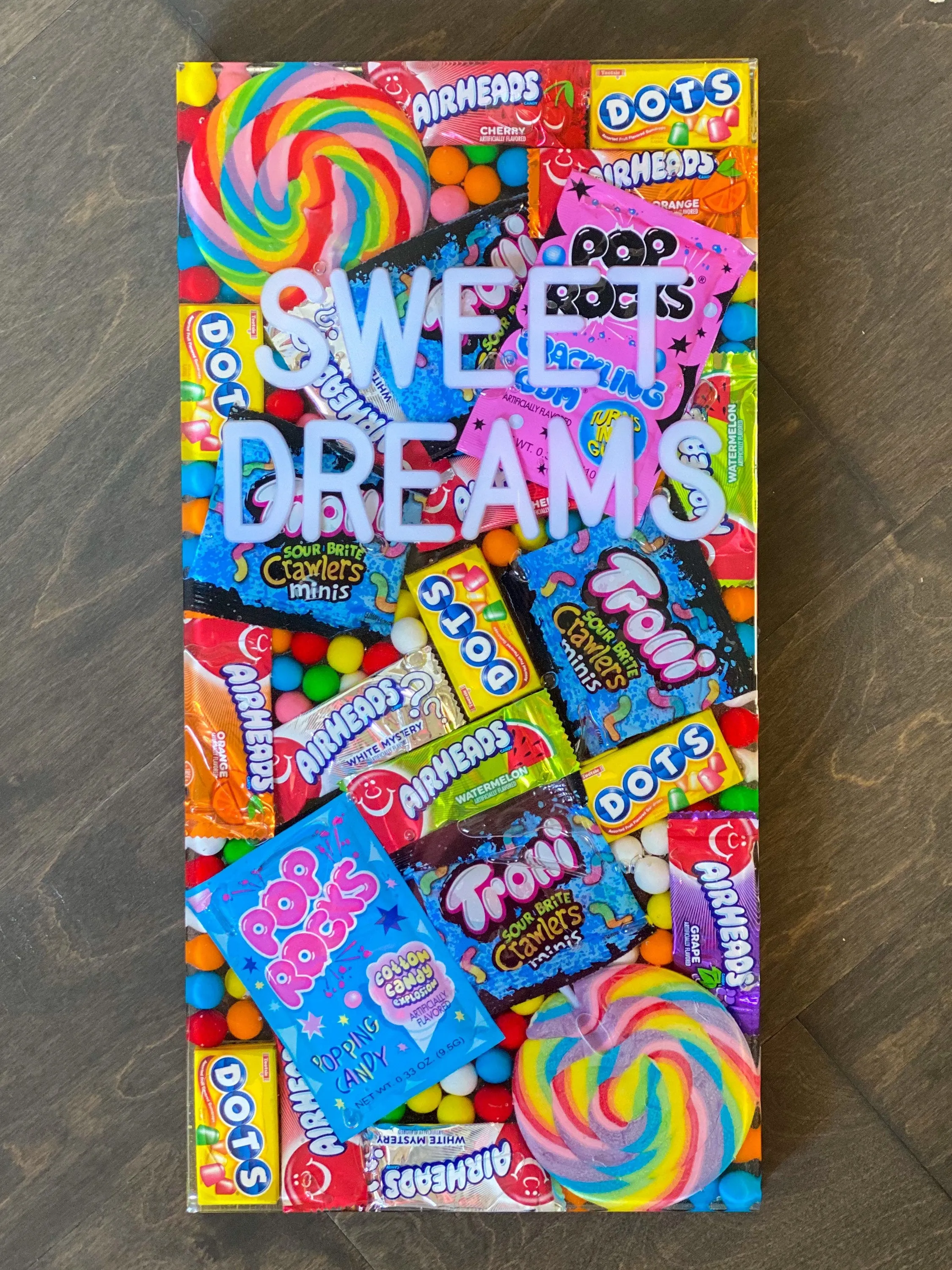 Custom Candy Wall Art, 9"x18"