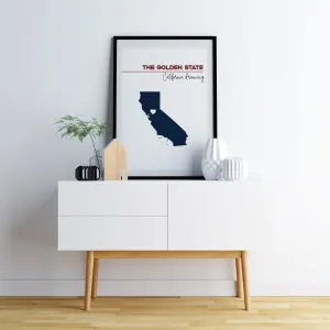Customizable California state art