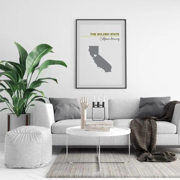 Customizable California state art