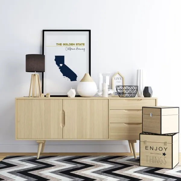 Customizable California state art