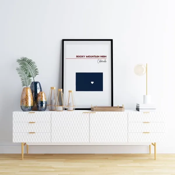 Customizable Colorado state art