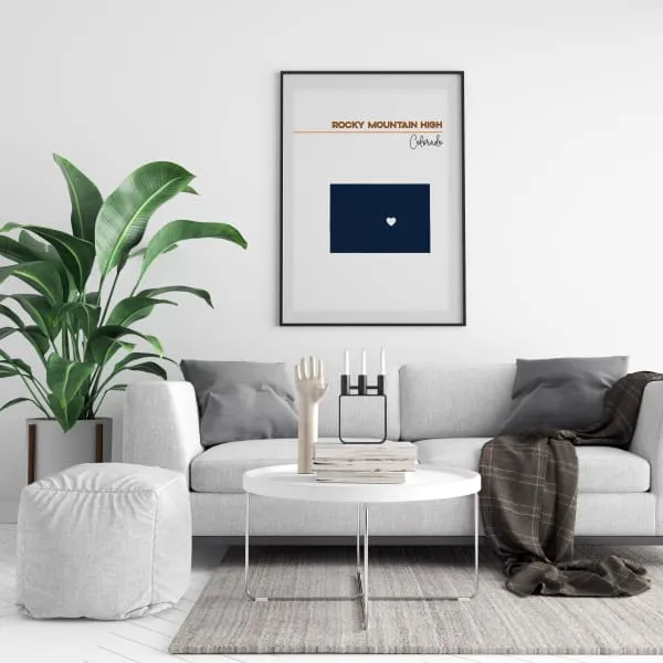 Customizable Colorado state art