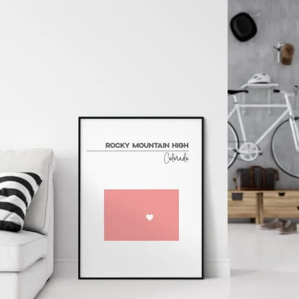 Customizable Colorado state art