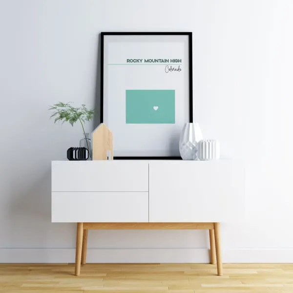 Customizable Colorado state art