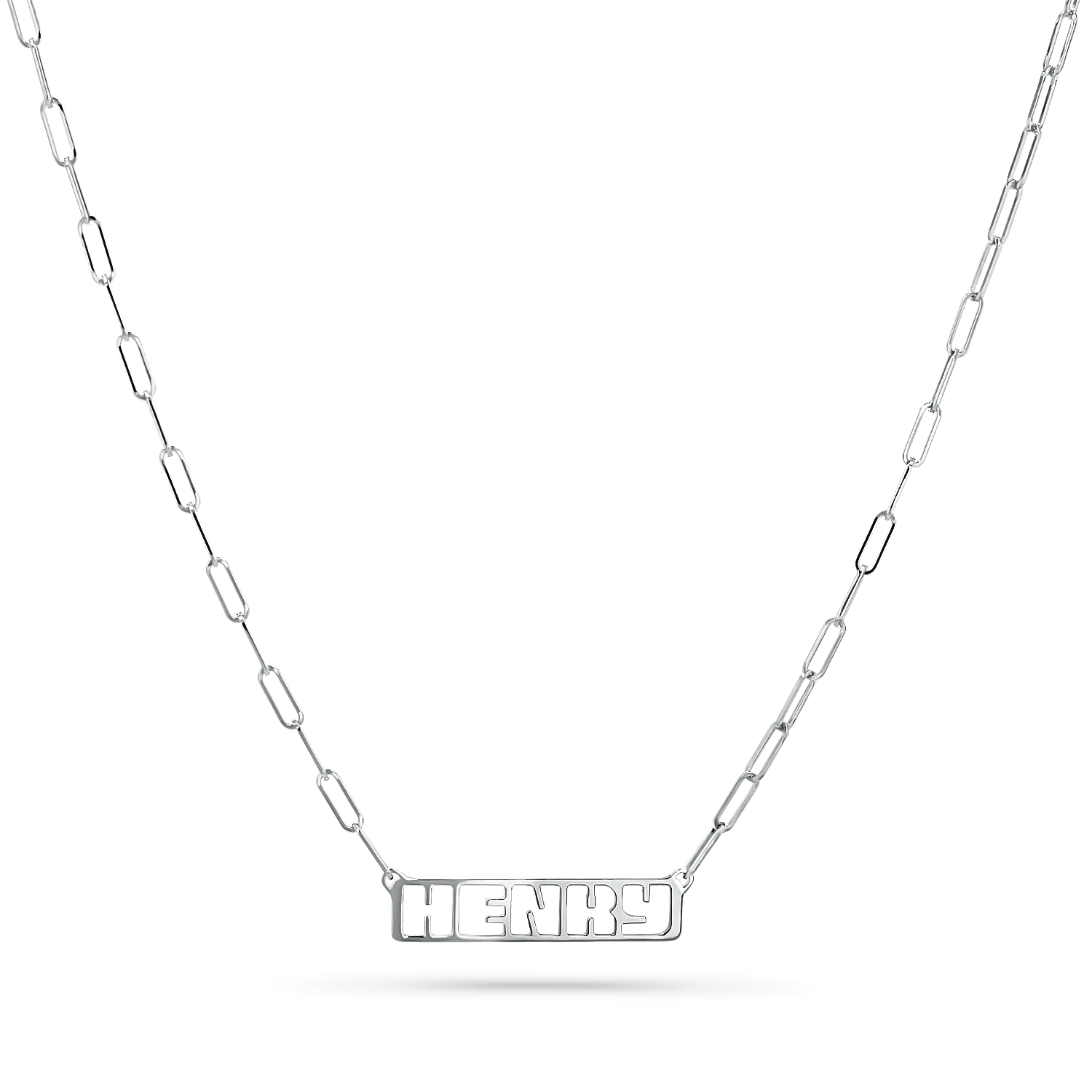 Customizable Cut-Out Name Necklace