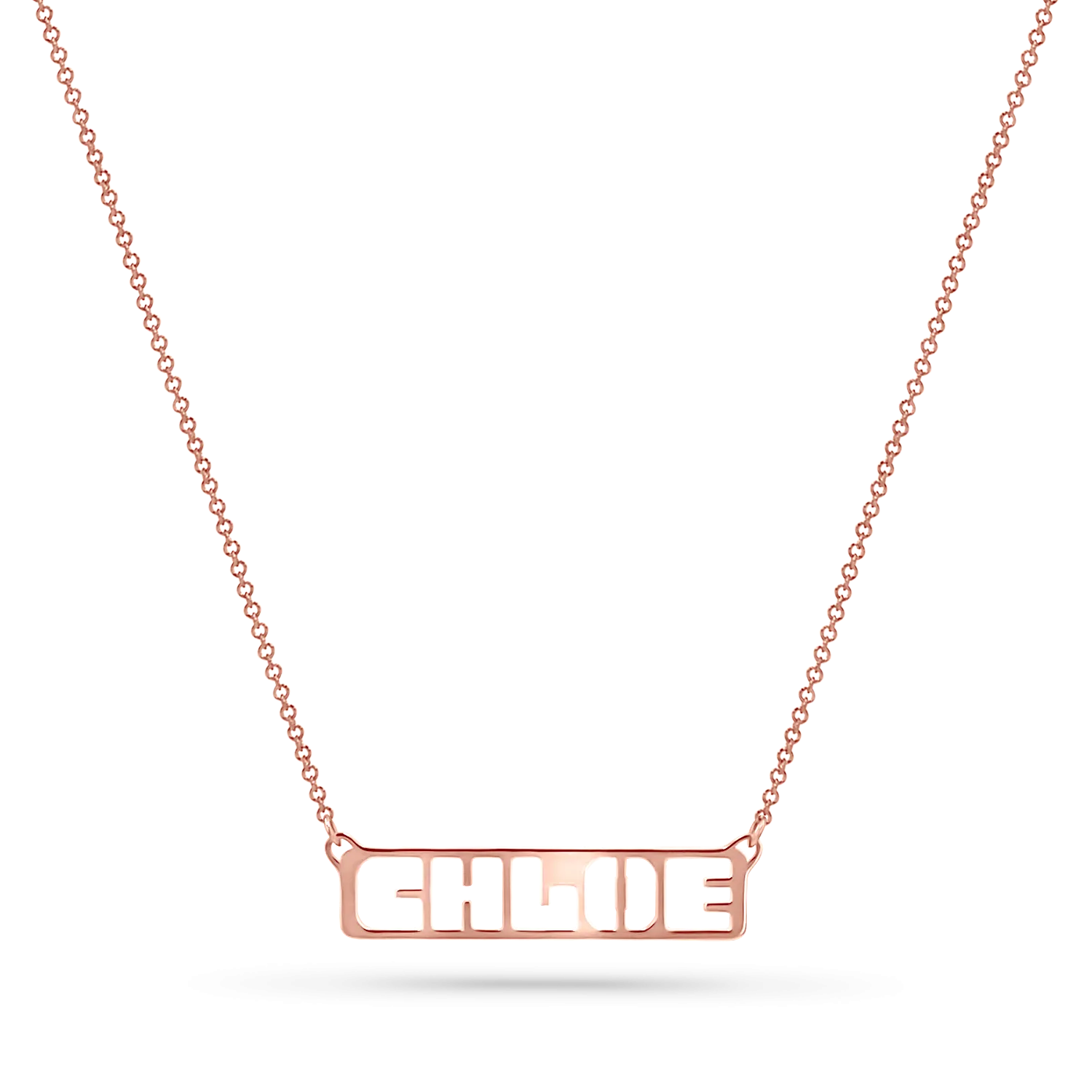 Customizable Cut-Out Name Necklace