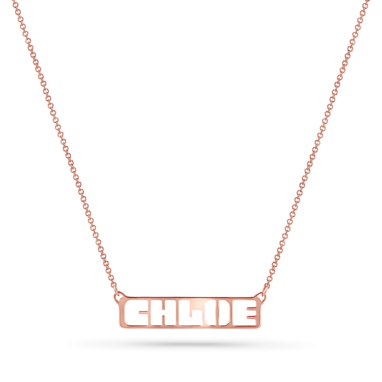 Customizable Cut-Out Name Necklace
