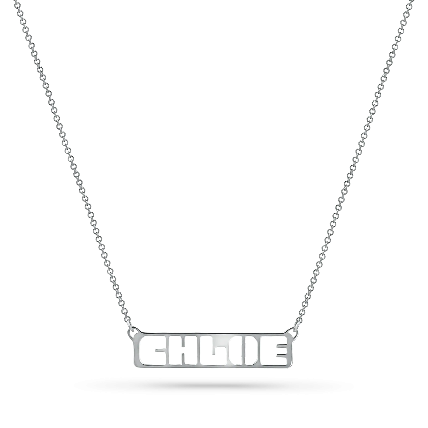 Customizable Cut-Out Name Necklace