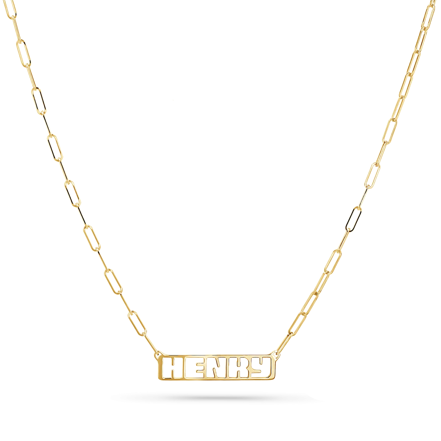 Customizable Cut-Out Name Necklace