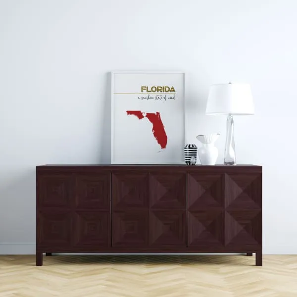 Customizable Florida state art