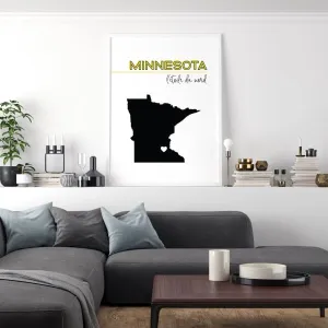 Customizable Minnesota state art
