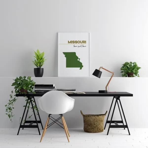 Customizable Missouri state art